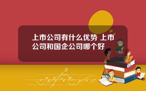 上市公司有什么优势 上市公司和国企公司哪个好