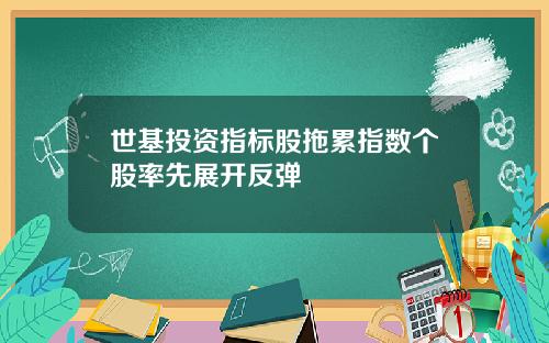 世基投资指标股拖累指数个股率先展开反弹