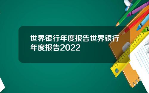 世界银行年度报告世界银行年度报告2022