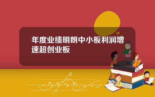 年度业绩明朗中小板利润增速超创业板