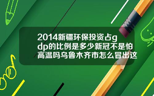 2014新疆环保投资占gdp的比例是多少新冠不是怕高温吗乌鲁木齐市怎么冒出这么多确诊