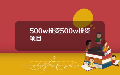 500w投资500w投资项目