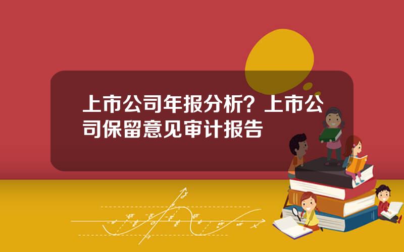 上市公司年报分析？上市公司保留意见审计报告