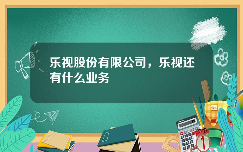 乐视股份有限公司，乐视还有什么业务